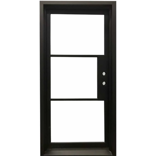 3/0x6/8 Single Exterior Wrought Iron Door