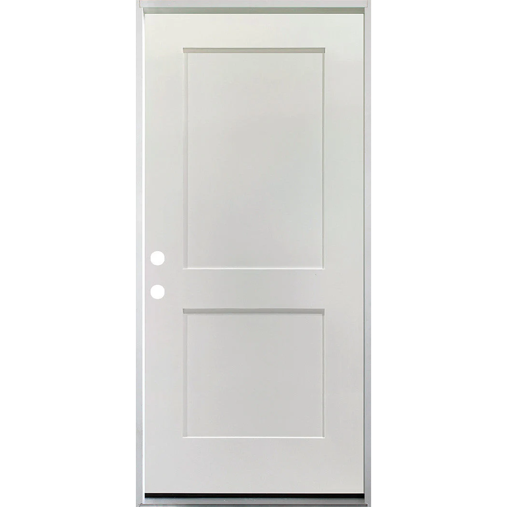 36 in. x 79 in. 2 Panel Primed 20 Min. Fire-Rated House-to-Garage Single Prehung Interior Door