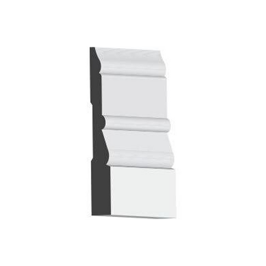 Woodgrain Millwork WMLB11 Primed Pine Base Molding 4-1/2 in. x 16 ft.