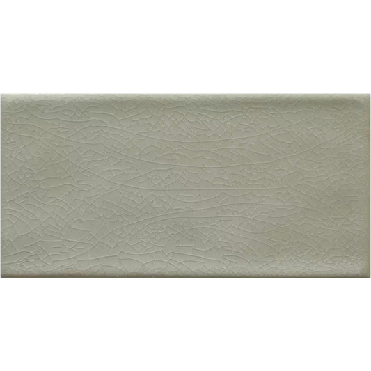 Structured Effects 3 in. x 6 in. Glazed Ceramic Crackled Pebble Subway Tile