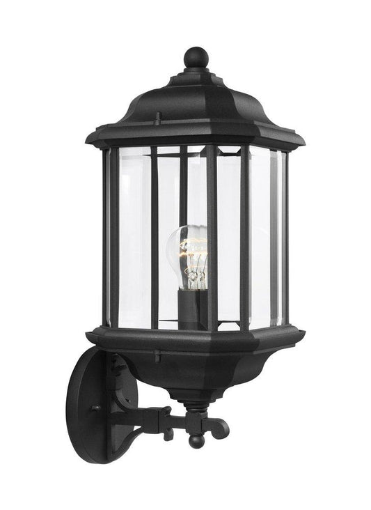 Visual Comfort & Co. Generation Lighting Kent 100 W 1-Light Medium Outdoor Wall Lantern in Black