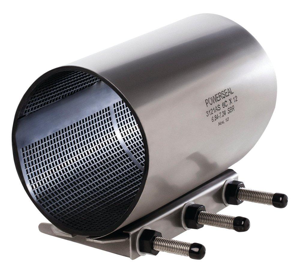 Powerseal Pipeline Products Model 3121AS 12 x 12 in. Stainless Steel Repair Clamp