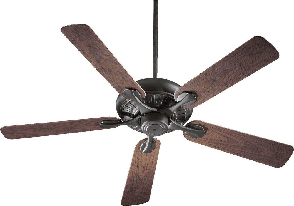 Quorum International Pinnacle Patio 52 in. 5-Blade Ceiling Fan in Old World