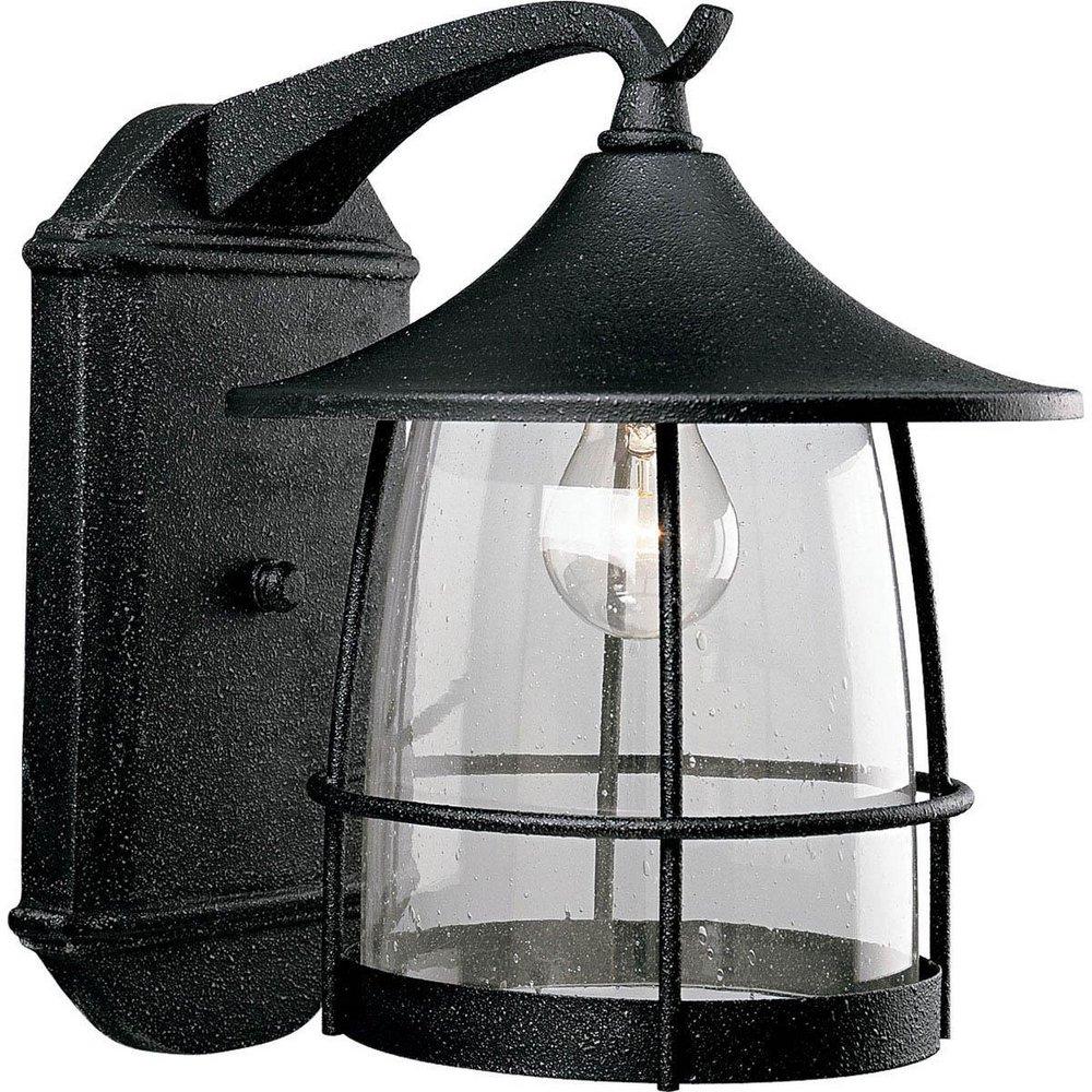 Progress Lighting Prairie 10 in. 100 W 1-Light Medium Wall Lantern in Gilded Iron