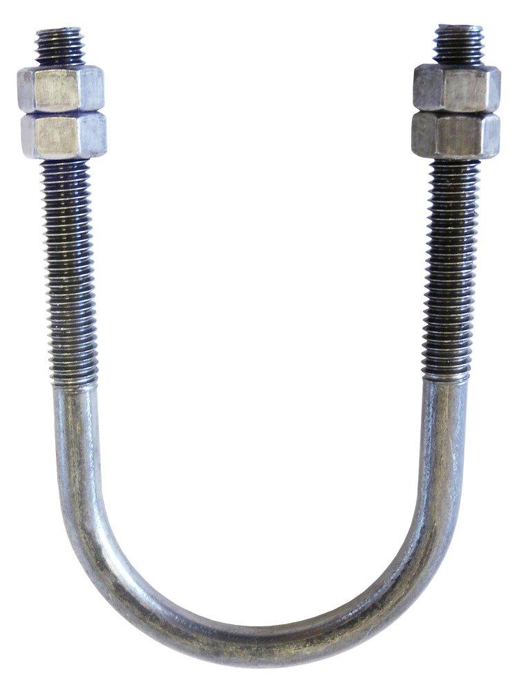 Anvil-Strut Fig 137 4 in. x 1/2 in. Galvanized Carbon Steel U-Bolt with 4 Hex Nuts