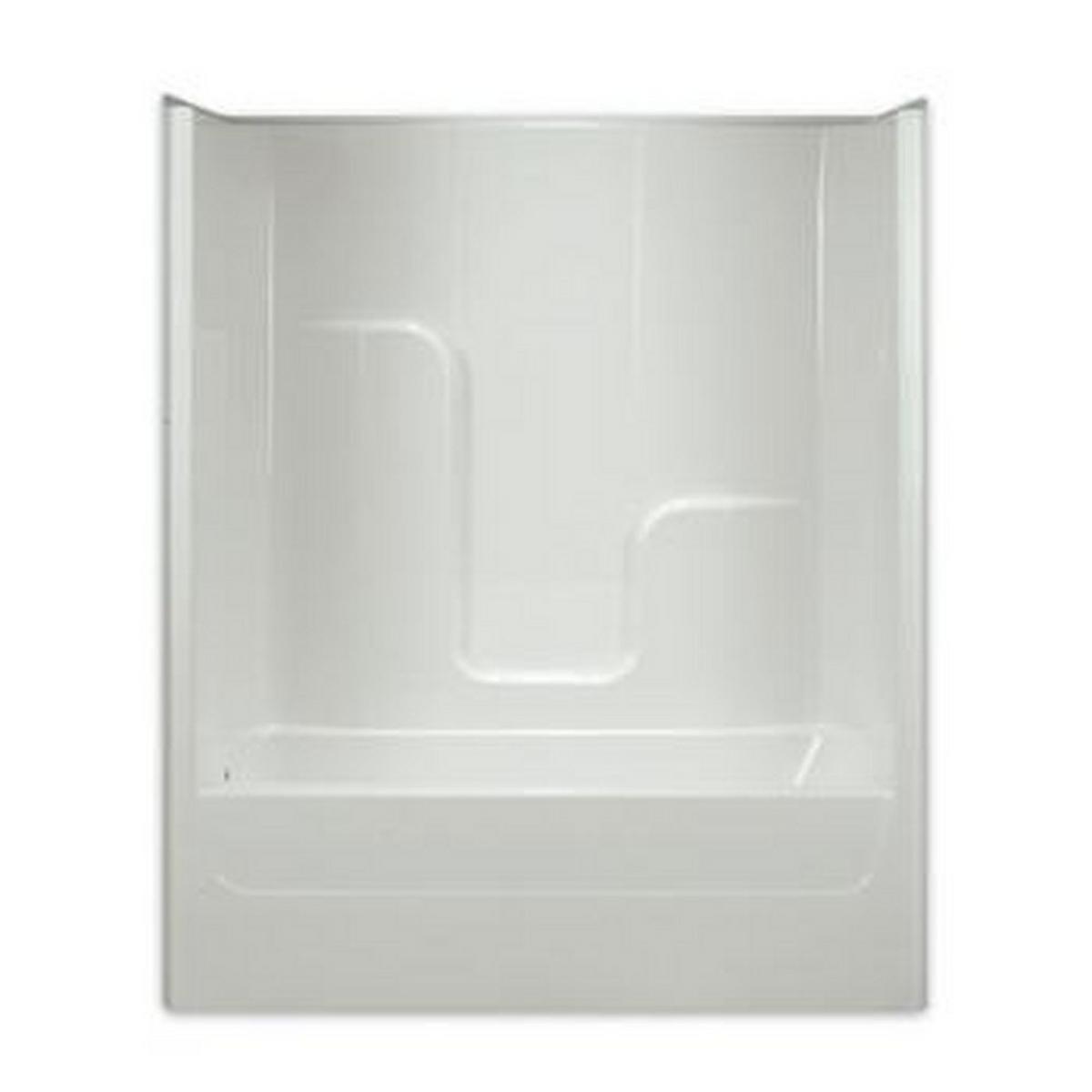 Aquarius Industries Luxury 60 in. x 32-3/4 in. Tub and Shower Unit in White with Left Drain