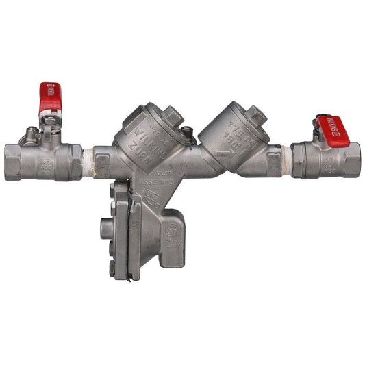 Zurn Wilkins Model 975XLST 1/2 in Bronze FPT Reduced Pressure Principle Assembly with Quarter-Turn Ball Valves
