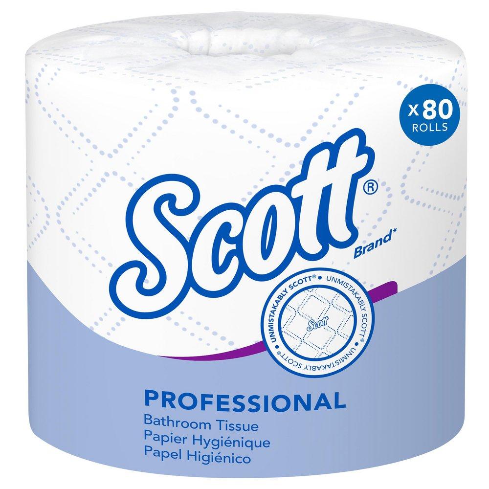 Scott® Essential™ 4-1/10 in. 2-Ply Standard Roll Bath Tissue (Case of 80)