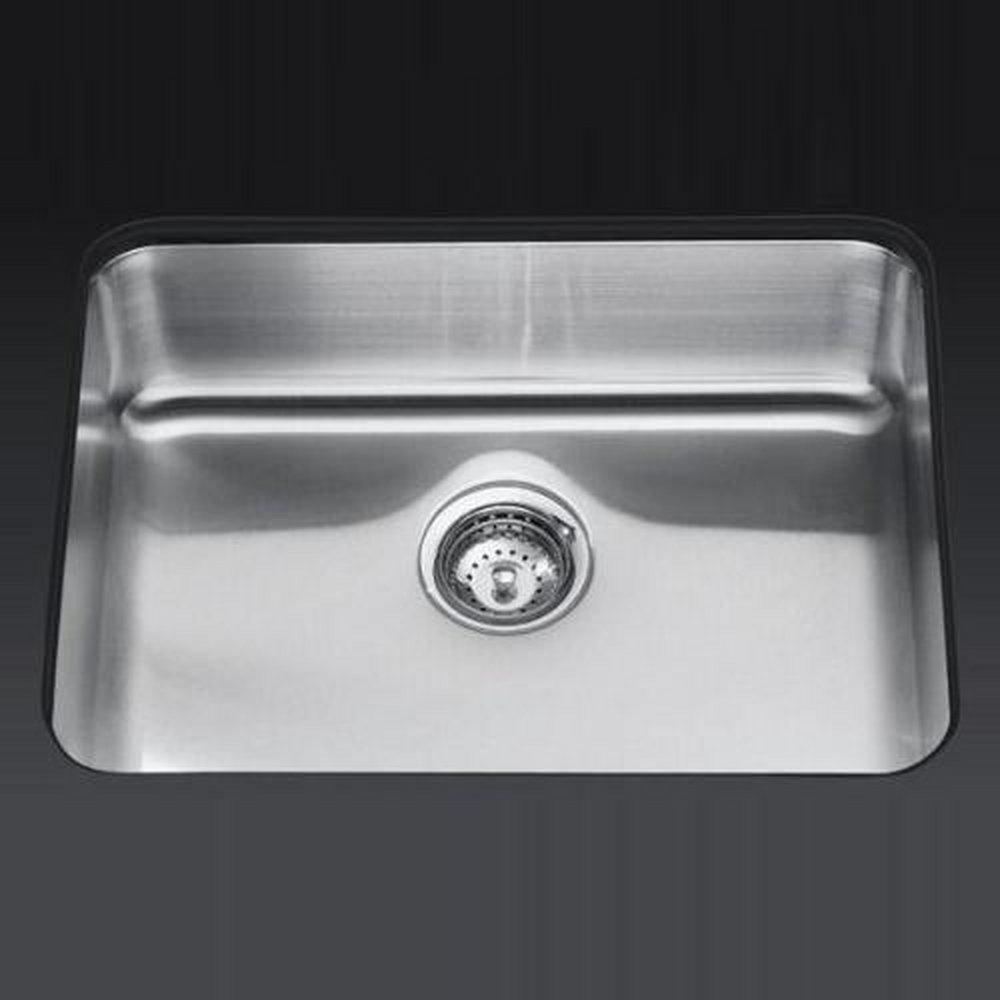 KOHLER Undertone® 23 in. Undermount Stainless Steel Single Bowl Kitchen Sink
