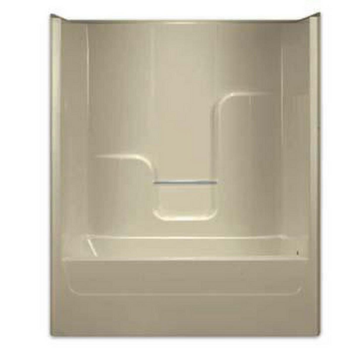 Aquarius Industries Luxury 60 x 35-3/4 in. Tub and Shower Unit in White with Left Drain