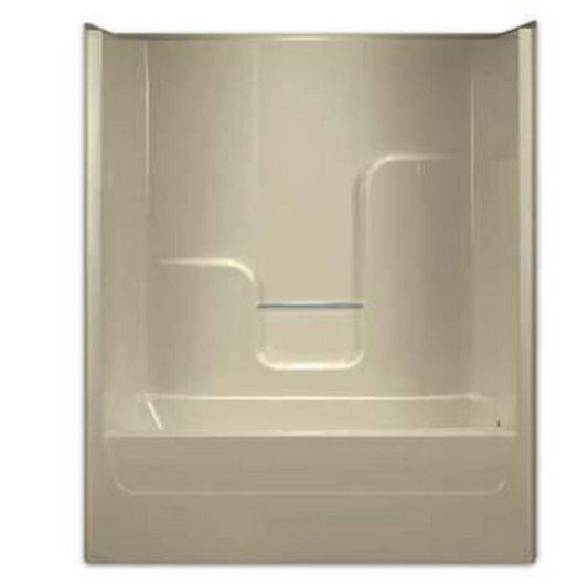 Aquarius Industries Luxury 60 x 35-3/4 in. Tub and Shower Unit in White with Left Drain