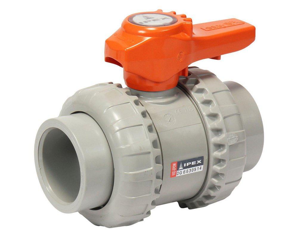 2 in. Plastic Standard Port Union Socket Weld 235# Ball Valve
