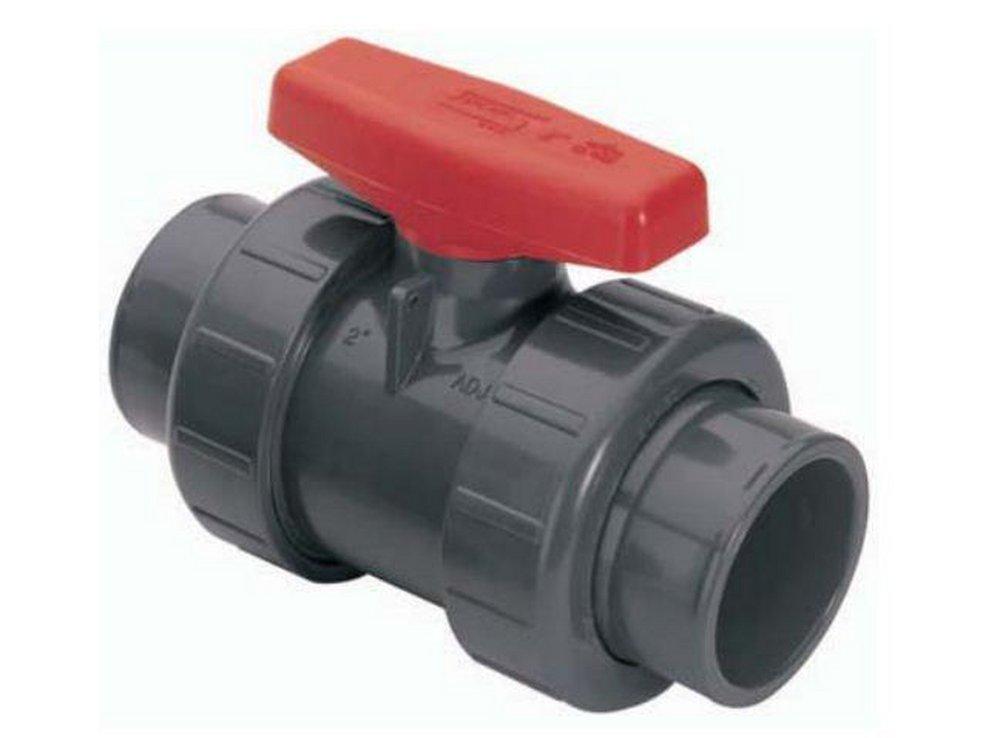 1-1/2 in. Plastic Standard Port Union Socket Weld 235# Ball Valve