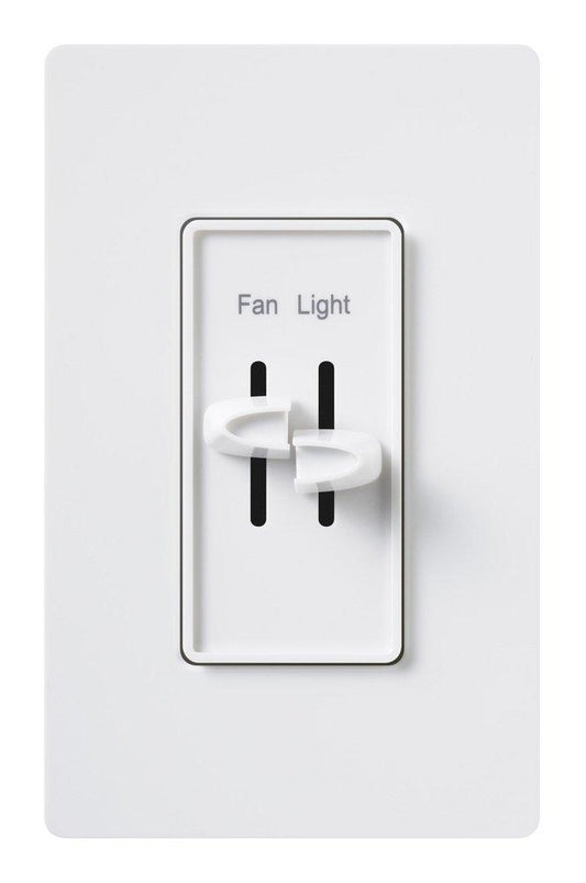 Lutron Electronics Skylark® 3 Speed 1-Pole Fan And Light Control in White