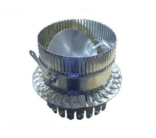6 x 8 in. Galvanized Steel Starting Collar in Round Duct