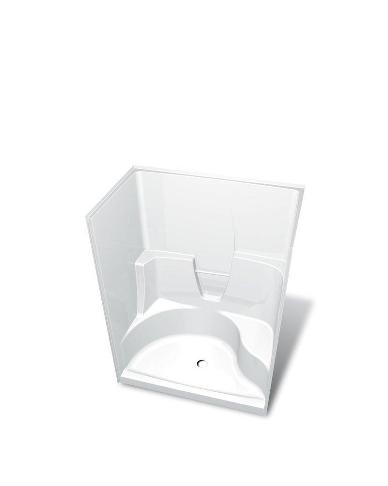 60 x 36 x 76-1/2 in. Alcove Shower Unit in White