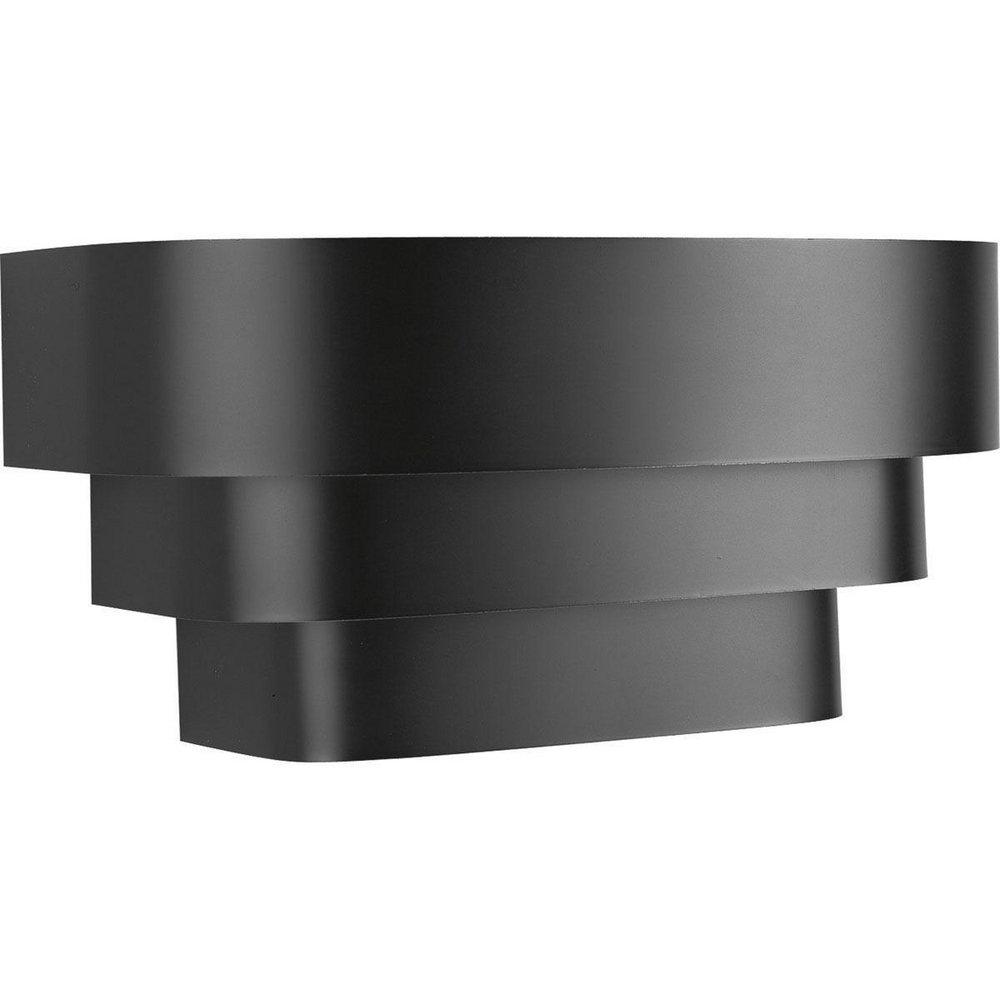 100W 1-Light Wall Sconce in Black