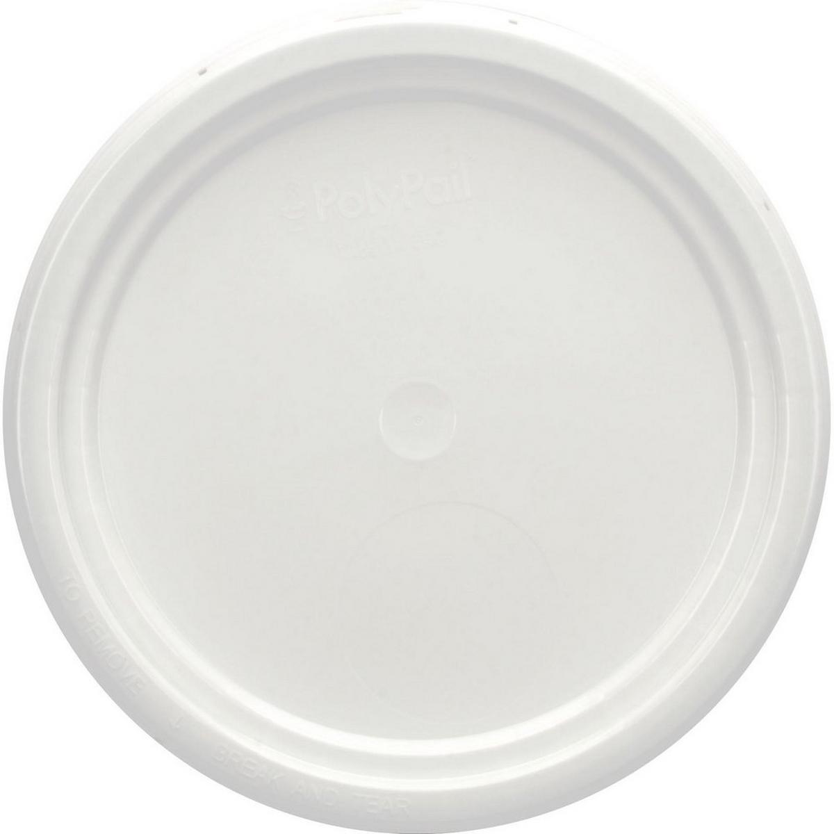 5 gal Plastic Lid With Gasket in White