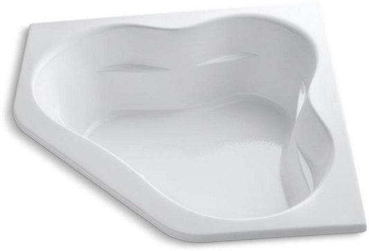 KOHLER Tercet® 60 x 60 in. Soaker Drop-In Bathtub Center Drain in White