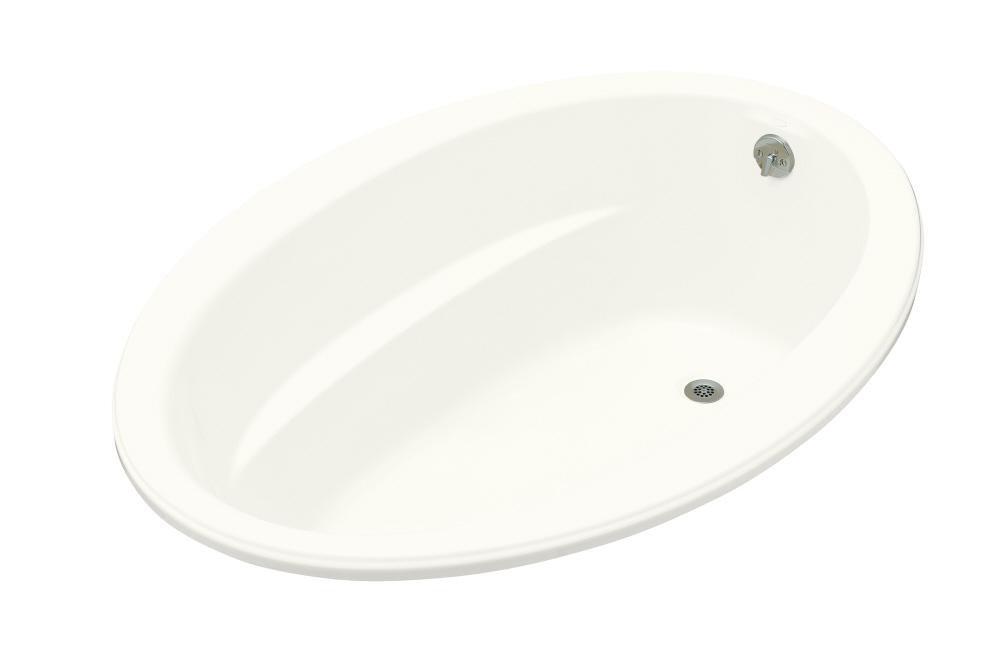 KOHLER Sunward® 60 x 42 in. Soaker Drop-In Bathtub with Reversible Drain in White