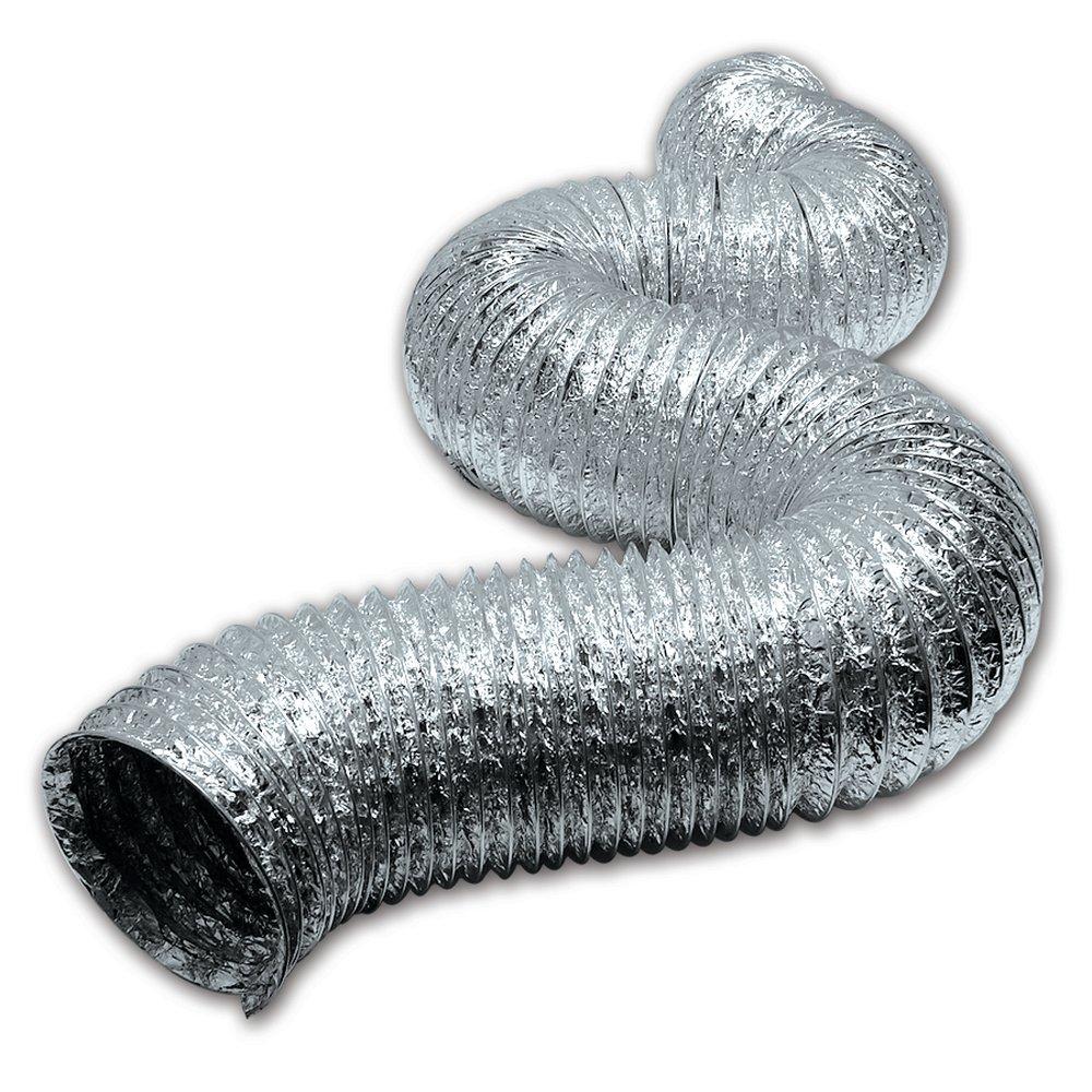4 in. x 50 ft. Silver Uninsulated Flexible Air Duct