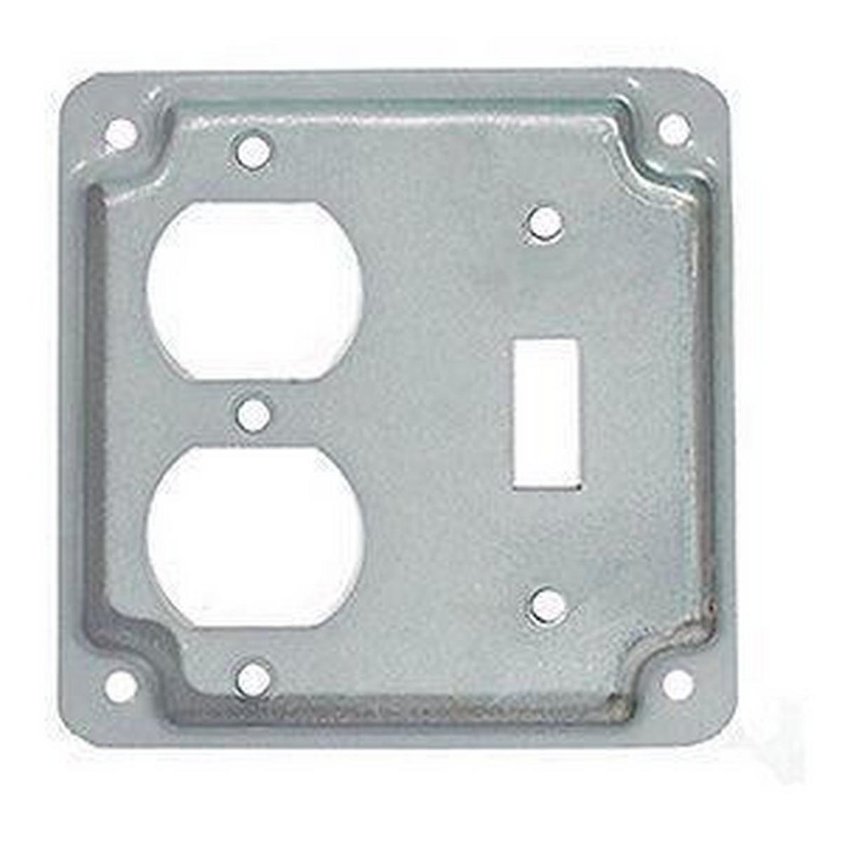 Steel Toggle Duplex Receptacle Cover