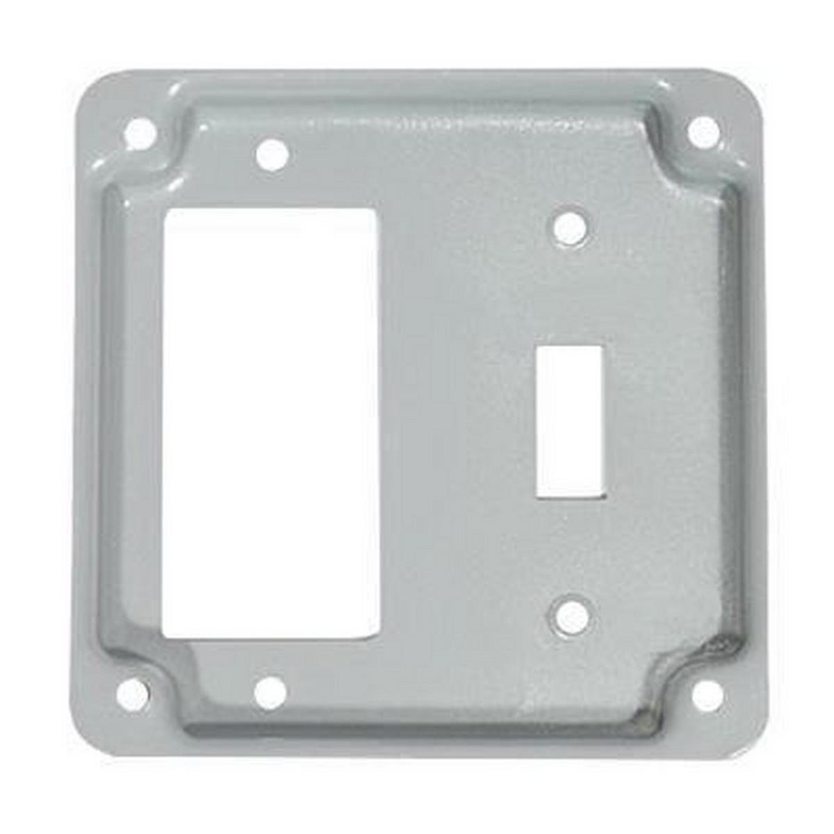 4 in. Steel Single Toggle Single GFCI Receptacle Cover