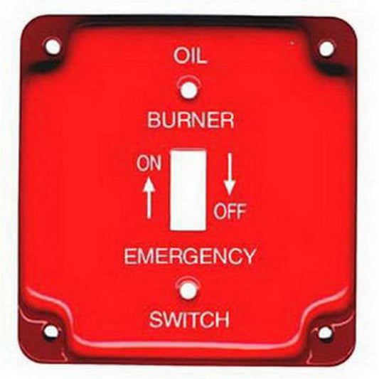 1-Gang Steel Oil Burner Cover