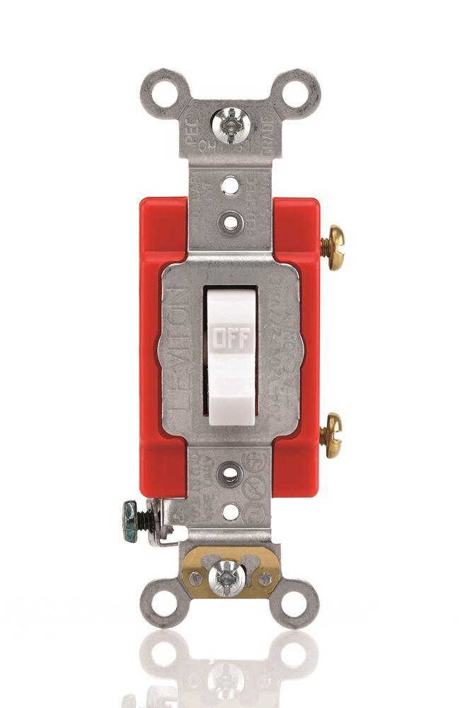 20 Amp 120/277 V Toggle AC Switch in White