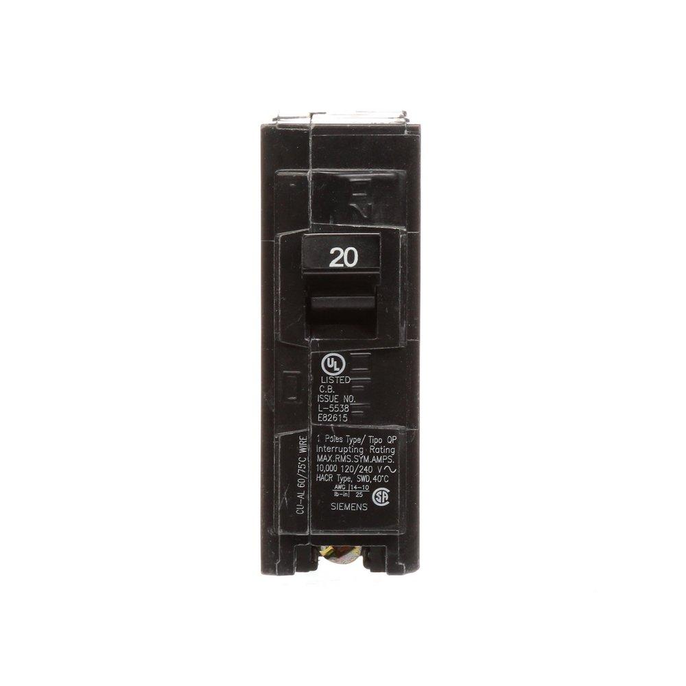 20 Amp 120 V 1-Pole Plug Inch Breaker