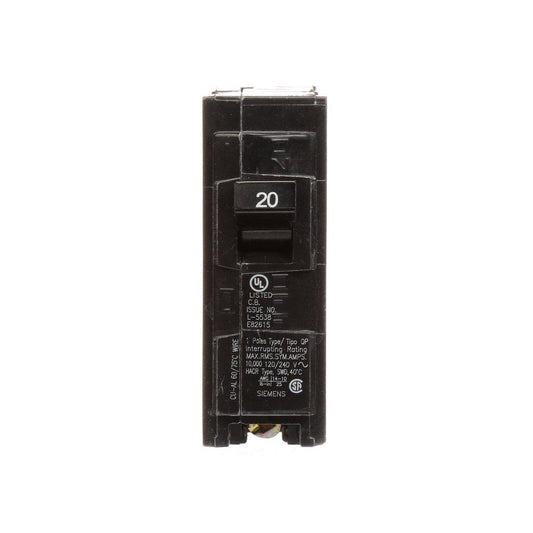 20 Amp 120 V 1-Pole Plug Inch Breaker