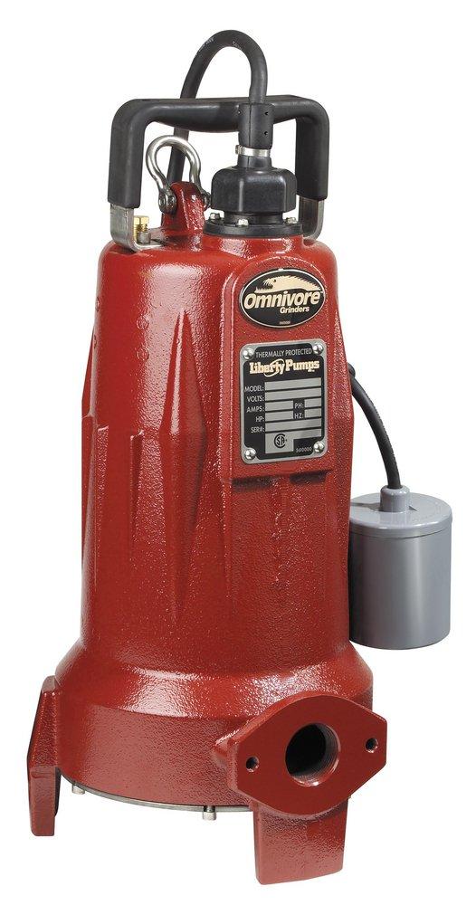 Liberty Pumps LSG Series 1-1/4 in. 2 hp Submersible Grinder Pump with Piggyback Tether Float