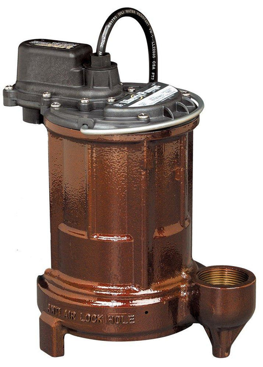 1/3 HP 115V Cast Iron Submersible Sump Pump with 10 ft. Cord