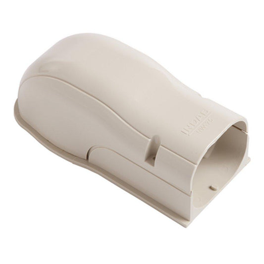 Mitsubishi LINE-HIDE® 9-1/8 x 4-3/16 in. Line Set Cover System PVC in Ivory