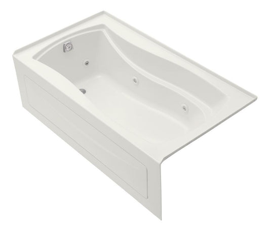 KOHLER Mariposa® 66 x 35-7/8 in. Whirlpool Drop-In Bathtub with Left Drain in White
