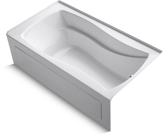 KOHLER Mariposa® 66 in. x 36 in. Soaker Alcove Bathtub with Right Drain in White