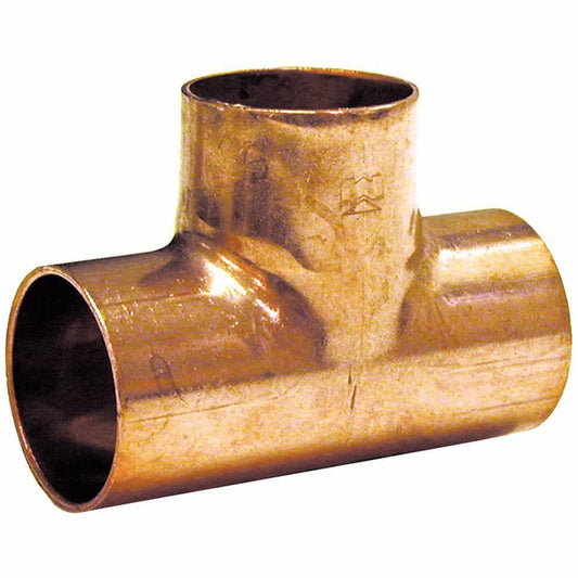 2-1/2 x 1-1/4 x 1 in. Copper Tee