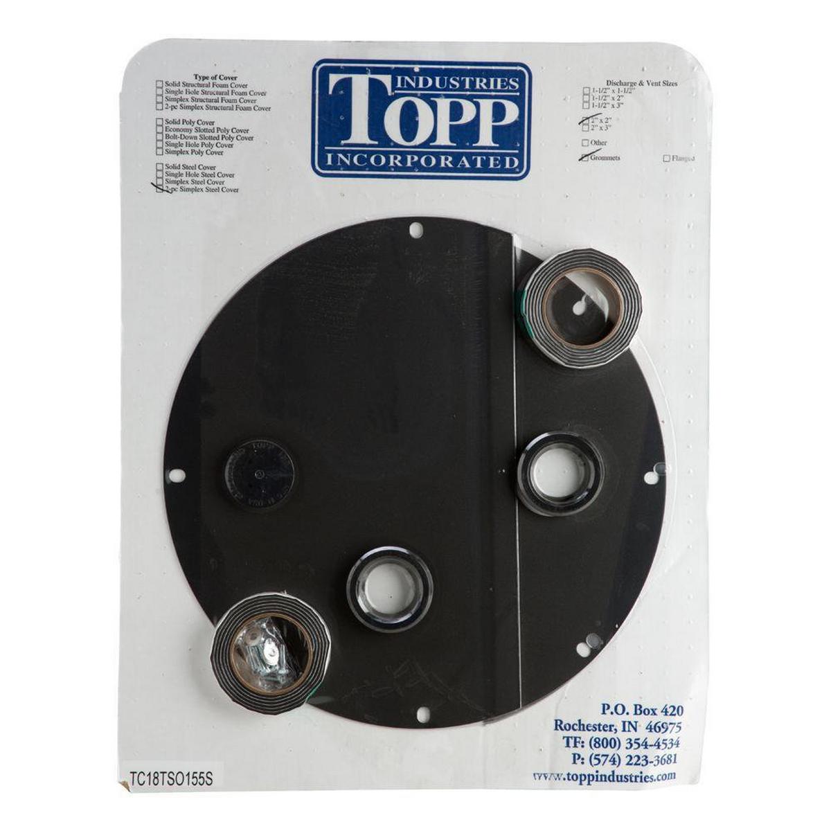 18 In. Steel Split Lid with Gasket Set