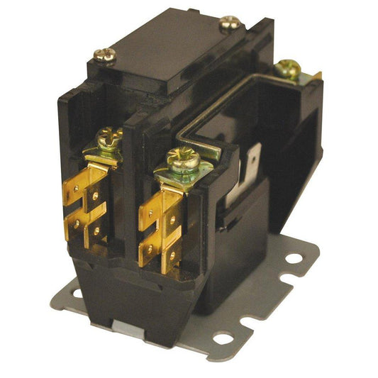 JARD Series 173 30 Amp 1.5 Pole 24V General Purpose Contactor with Screw Terminals and Quick Connects