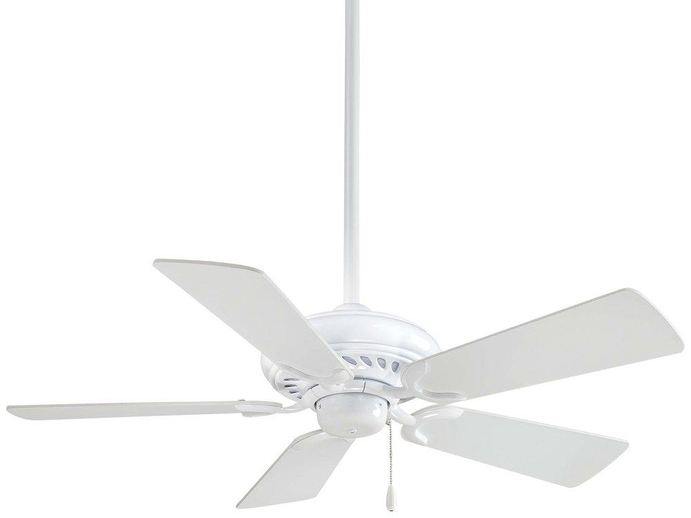 Minka Aire Supra® 44 in. 5-Blade Indoor Ceiling Fan in White