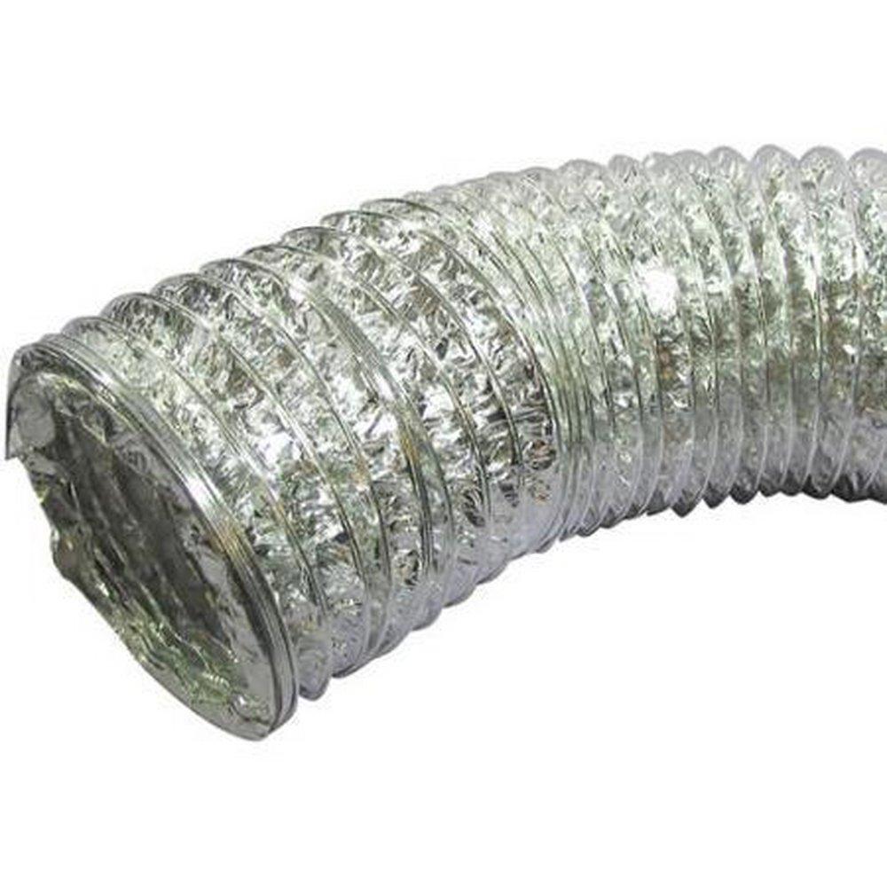 Deflecto Supurr-Flex® 4 in. x 8 ft. Silver Uninsulated Flexible Air Duct