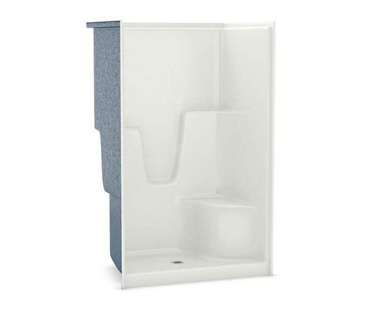 48-1/4 x 36 x 76-1/2 in. Alcove Shower Unit in White