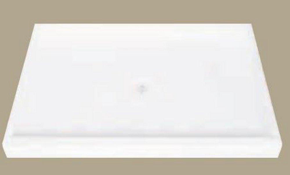 Florestone The Edge 42 in. x 48 in. Shower Base with Center Drain in White