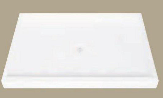 Florestone The Edge 42 in. x 48 in. Shower Base with Center Drain in White