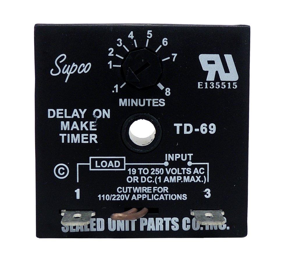1 Amp Adjustable Time Delay On Make 6 - 480 Sec
