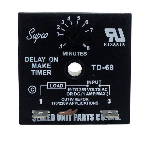 1 Amp Adjustable Time Delay On Make 6 - 480 Sec