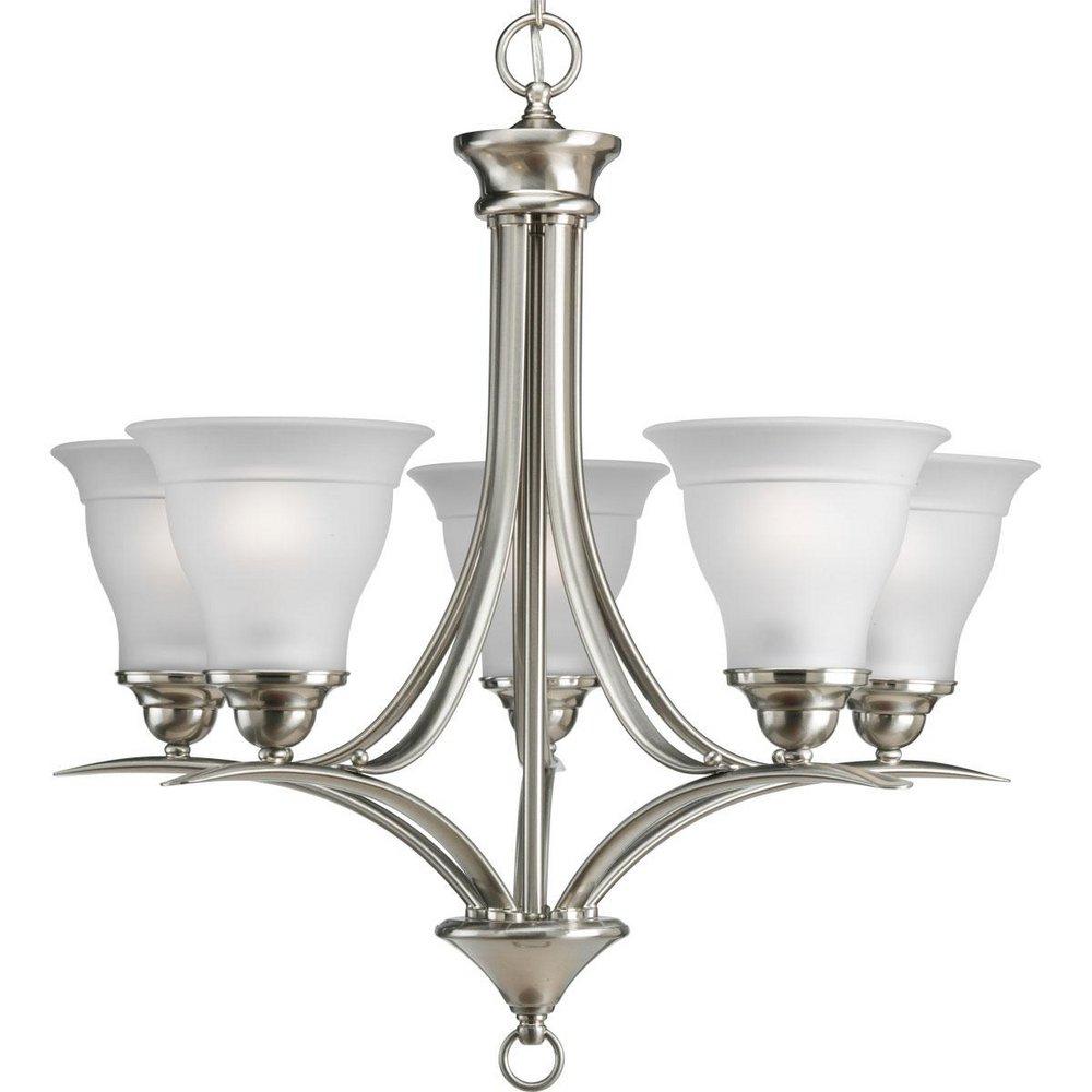 Progress Lighting Trinity 100W 5-Light Medium E-26 Incandescent Chandelier in Brushed Nickel