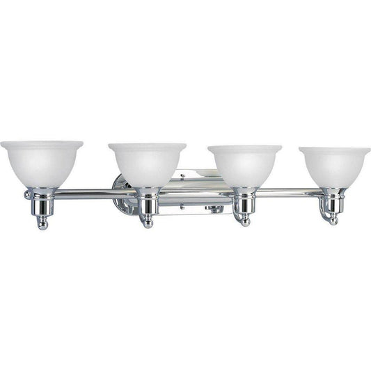 Progress Lighting Madison 37-1/2 in. 100W 4-Light Bath Light in Polished Chrome