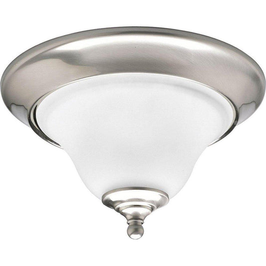 Progress Lighting Trinity 1 Light 100 W Medium Close to Ceiling Light in Brushed Nickel