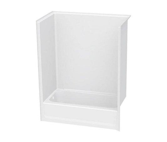 Aquatic Everyday 60 x 32 in. Tub & Shower Unit with Right Drain in White